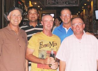 The Bangpra Boys with Kevin (center).